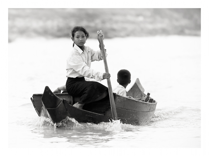 Floating Village Girl,  Cambodia